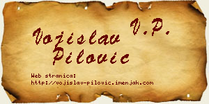 Vojislav Pilović vizit kartica